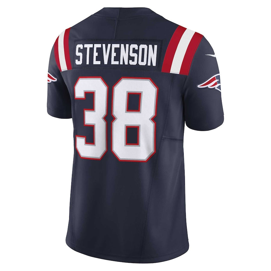Kooe NE.Patriots #38 Rhamondre Stevenson Player Vapor F.U.S.E. Limited Navy Stitched Jerseys