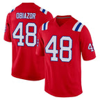 Kooe NE.Patriots #48 Namdi Obiazor Player Red Home Game Stitched Jerseys