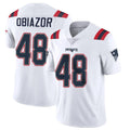 Kooe NE.Patriots #48 Namdi Obiazor Player White Vapor Untouchable Home Game Stitched Jerseys