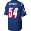 Kooe NE.Patriots #54 Tedy Bruschi Mitchell & Ness Royal Legacy Replica Stitched Jerseys