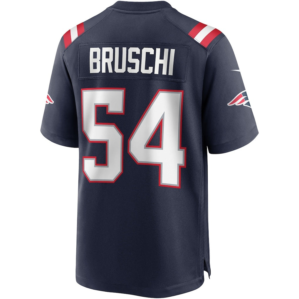 Kooe NE.Patriots #54 Tedy Bruschi Navy Game Retired Player Stitched Jerseys