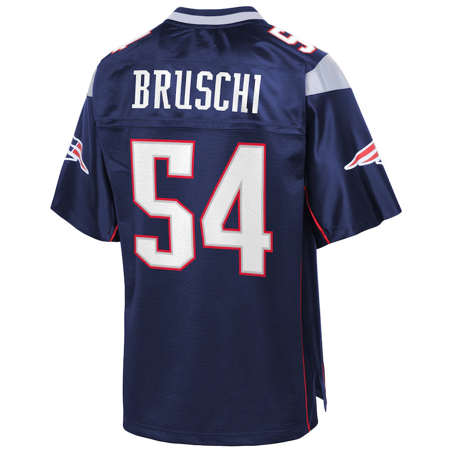 Kooe NE.Patriots #54 Tedy Bruschi Player Navy Pro Line Retired Stitched Jerseys