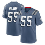 Kooe NE.Patriots #55 Jared Wilson Player Blue Rivalries Collection Home Game Stitched Jerseys