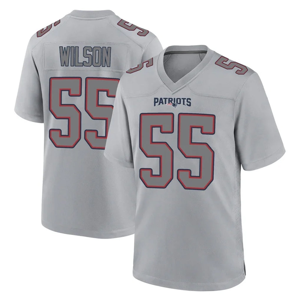 Kooe NE.Patriots #55 Jared Wilson Player Gray Fashion Limited Home Game Stitched Jerseys