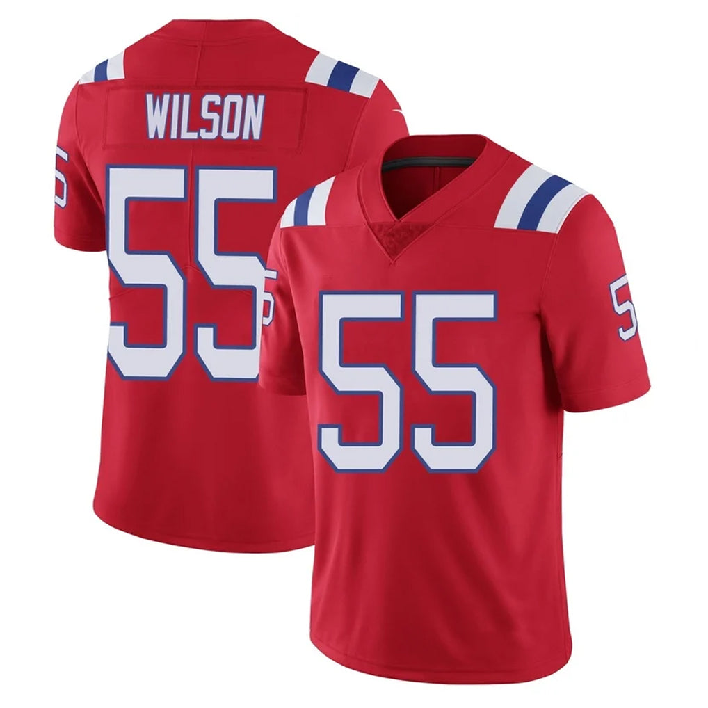 Kooe NE.Patriots #55 Jared Wilson Player Red Vapor Untouchable Home Game Stitched Jerseys