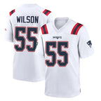 Kooe NE.Patriots #55 Jared Wilson Player White Home Game Stitched Jerseys