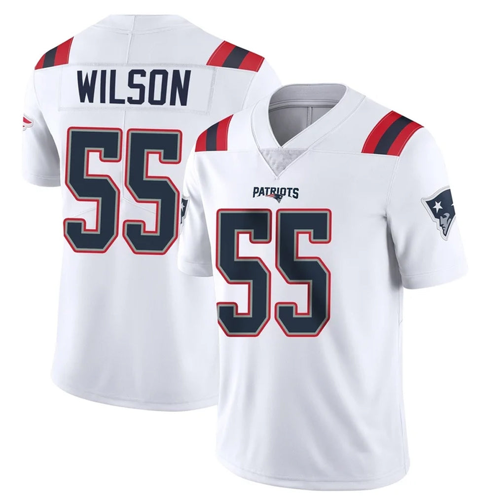 Kooe NE.Patriots #55 Jared Wilson Player White Vapor Untouchable Home Game Stitched Jerseys