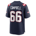 Kooe NE.Patriots #66 Will Campbell Player Navy Home Game Stitched Jerseys