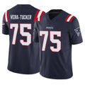 Kooe NE.Patriots #75 Alijah Vera-Tucker Player Navy Limited Vapor F.U.S.E. Home Game Stitched Jerseys