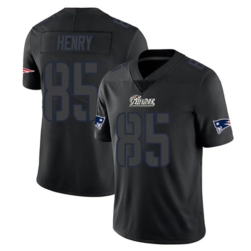 Kooe NE.Patriots #85 Hunter Henry Player Black Impact LImited Home Game Stitched Jerseys