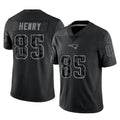 Kooe NE.Patriots #85 Hunter Henry Player Black Reflective LImited Home Game Stitched Jerseys
