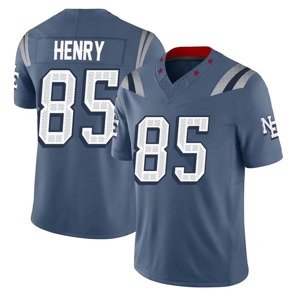 Kooe NE.Patriots #85 Hunter Henry Player Blue Limited Rivalries Collection Home Game Stitched Jerseys