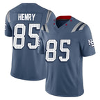 Kooe NE.Patriots #85 Hunter Henry Player Blue Limited Rivalries Collection Home Game Stitched Jerseys