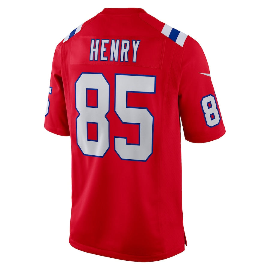 Kooe NE.Patriots #85 Hunter Henry Player Navy Red Home Game Stitched Jerseys