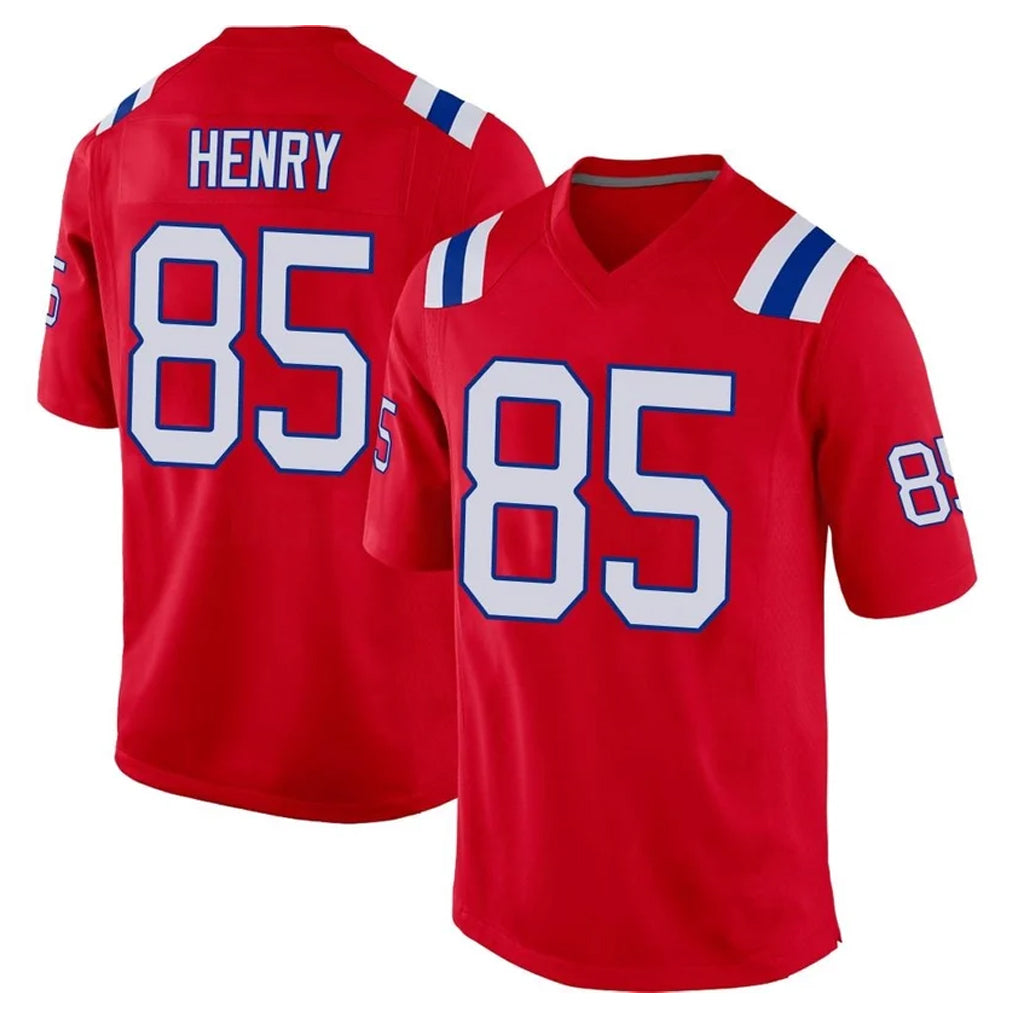Kooe NE.Patriots #85 Hunter Henry Player Red Home Game Stitched Jerseys