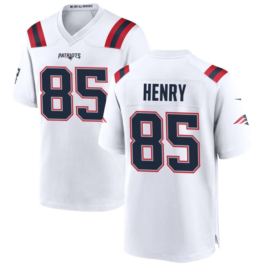 Kooe NE.Patriots #85 Hunter Henry Player White Home Game Stitched Jerseys