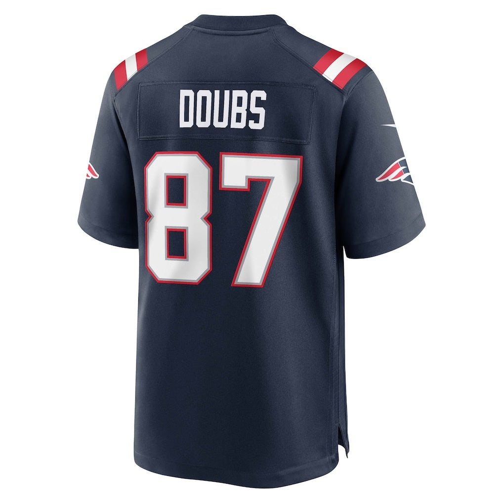 Kooe NE.Patriots #87 Romeo Doubs Navy Game Jerseys