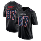 Kooe NE.Patriots #87 Romeo Doubs Player Carbon Fashion Limited Home Game Stitched Jerseys