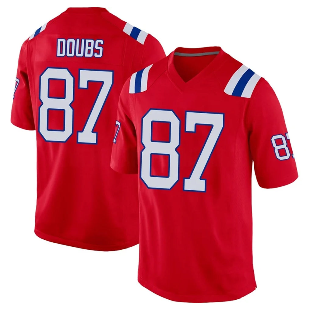 Kooe NE.Patriots #87 Romeo Doubs Player Red Home Game Stitched Jerseys