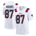 Kooe NE.Patriots #87 Romeo Doubs Player White Home Game Stitched Jerseys