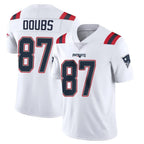 Kooe NE.Patriots #87 Romeo Doubs Player White Vapor Untouchable Home Game Stitched Jerseys