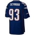 Kooe NE.Patriots #93 Richard Seymour Mitchell & Ness Navy Legacy Replica Stitched Puhic Jersey