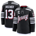 Kooe N.Jersey Devils #13 Nico Hischier Black Alternate Premium Jerseys