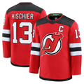 Kooe N.Jersey Devils #13 Nico Hischier Red Home Premium Jerseys