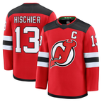 Kooe N.Jersey Devils #13 Nico Hischier Red Home Premium Jerseys