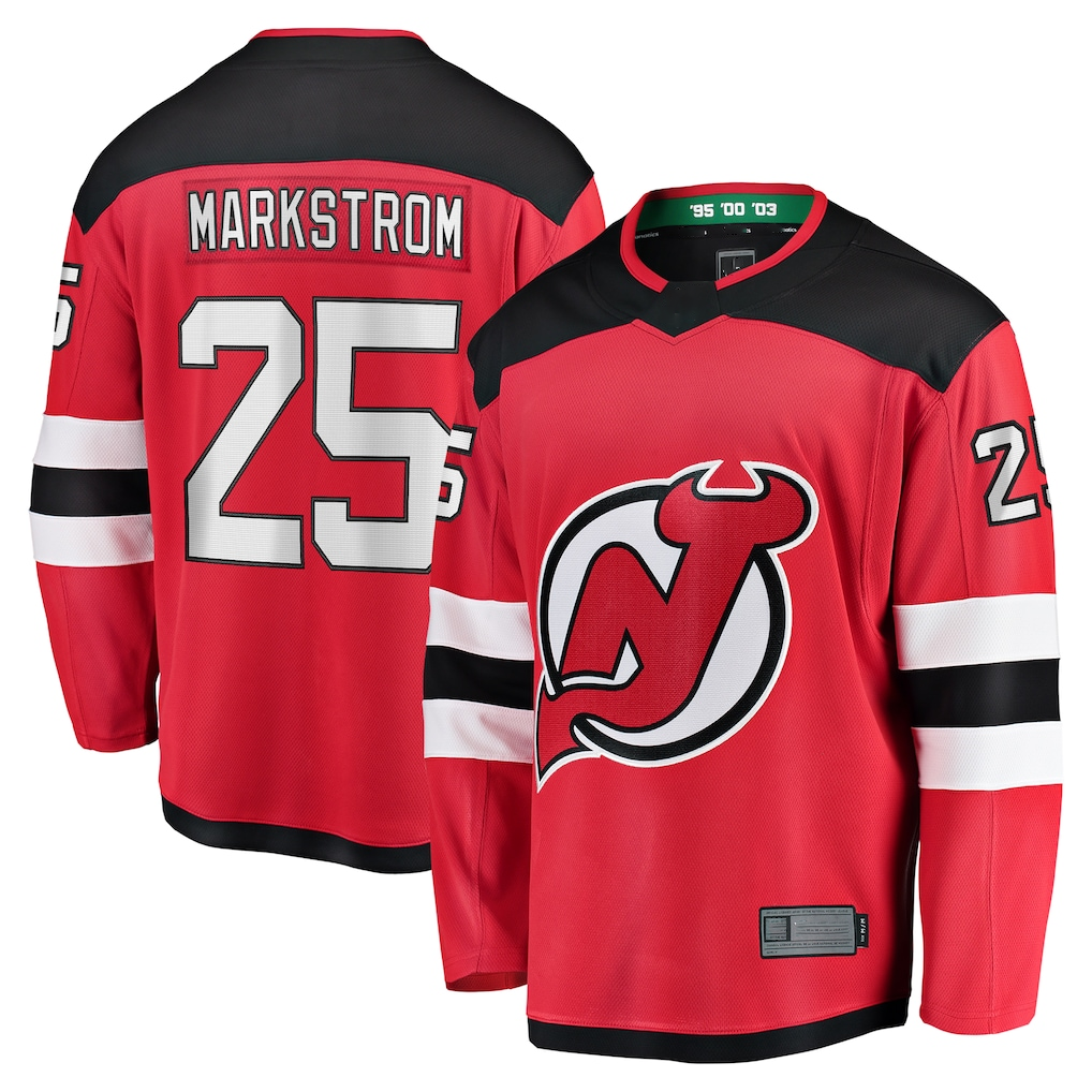 Kooe N.Jersey Devils #25 Jacob Markstrom Red Home Premier Breakaway Player Jerseys