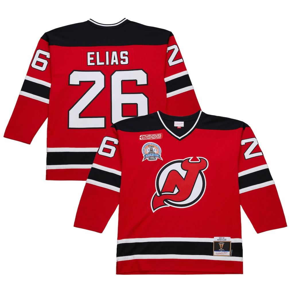 Kooe N.Jersey Devils #26 Patrik Elias Red 1999-00 Power Play Jerseys