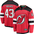 Kooe N.Jersey Devils #43 Luke Hughes Red Home Breakaway Player Jerseys