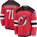 Kooe N.Jersey Devils #71 Jonas Siegenthaler Red Home Breakaway Player Jerseys