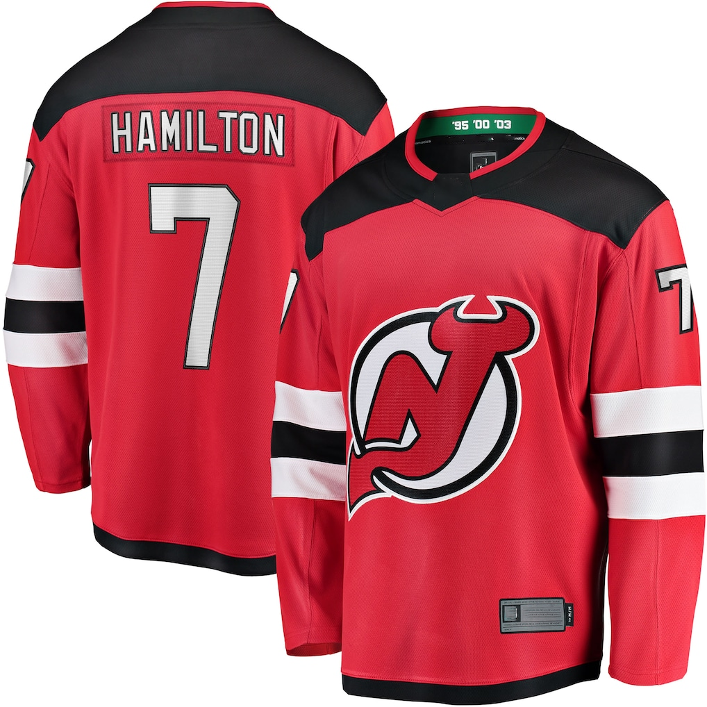 Kooe N.Jersey Devils #7 Dougie Hamilton Red Breakaway Player Jerseys
