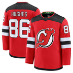 Kooe N.Jersey Devils #86 Jack Hughes Red Home Premium Jerseys