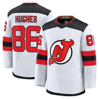 Kooe N.Jersey Devils #86 Jack Hughes White Away Premium Jerseys