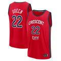 Kooe NO.Pelicans #22 Derik Queen Red Fast Break Replica Player Stitched Jerseys- Statement Edition
