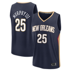 Kooe NO.Pelicans #25 Trey Murphy III Navy Fast Break Replica Stitched Jerseys- Icon Edition