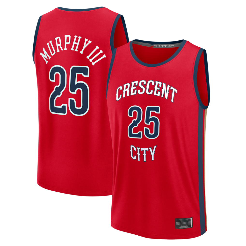Kooe NO.Pelicans #25 Trey Murphy III Red Fast Break Replica Player Stitched Jerseys- Statement Edition
