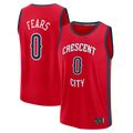 Kooe NO.Pelicans #0 Jeremiah Fears Red Fast Break Replica Player Stitched Jerseys- Statement Edition