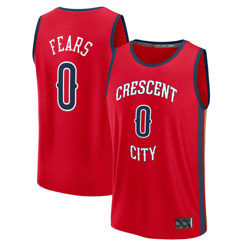 Kooe NO.Pelicans #0 Jeremiah Fears Red Fast Break Replica Player Stitched Jerseys- Statement Edition