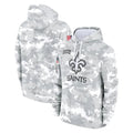 Kooe NO.Saints Arctic Camo Salute to Service Pullover Hoodies Limited Game Blank Player Stitched Jerseys