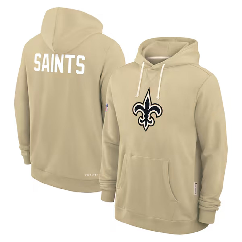 Kooe NO.Saints Gold Pullover Hoodies Limited Blank Player Stitched Jerseys
