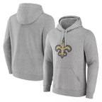 Kooe NO.Saints Gray LOGO Pullover Hoodies Limited Blank Player Stitched Jerseys