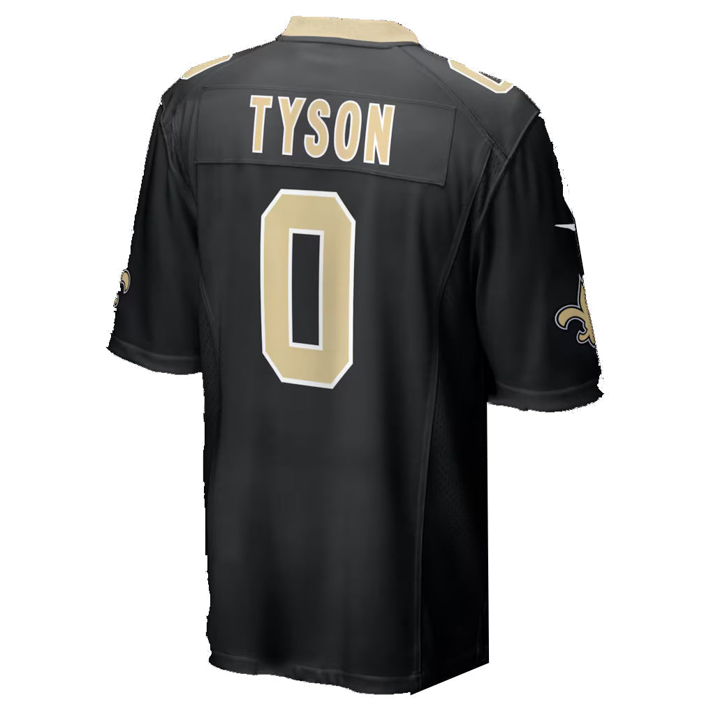 Kooe NO.Saints #0 Jordyn Tyson Black 2026 Draft First Round Pick No. 8 Team Game Stitched Jerseys