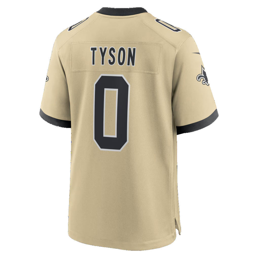 Kooe NO.Saints #0 Jordyn Tyson Gold 2026 Draft First Round Pick No. 8 Alternate Game Stitched Jerseys