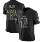 Kooe NO.Saints #12 Chris Olave Player Limited Black Impact Stitched Jerseys