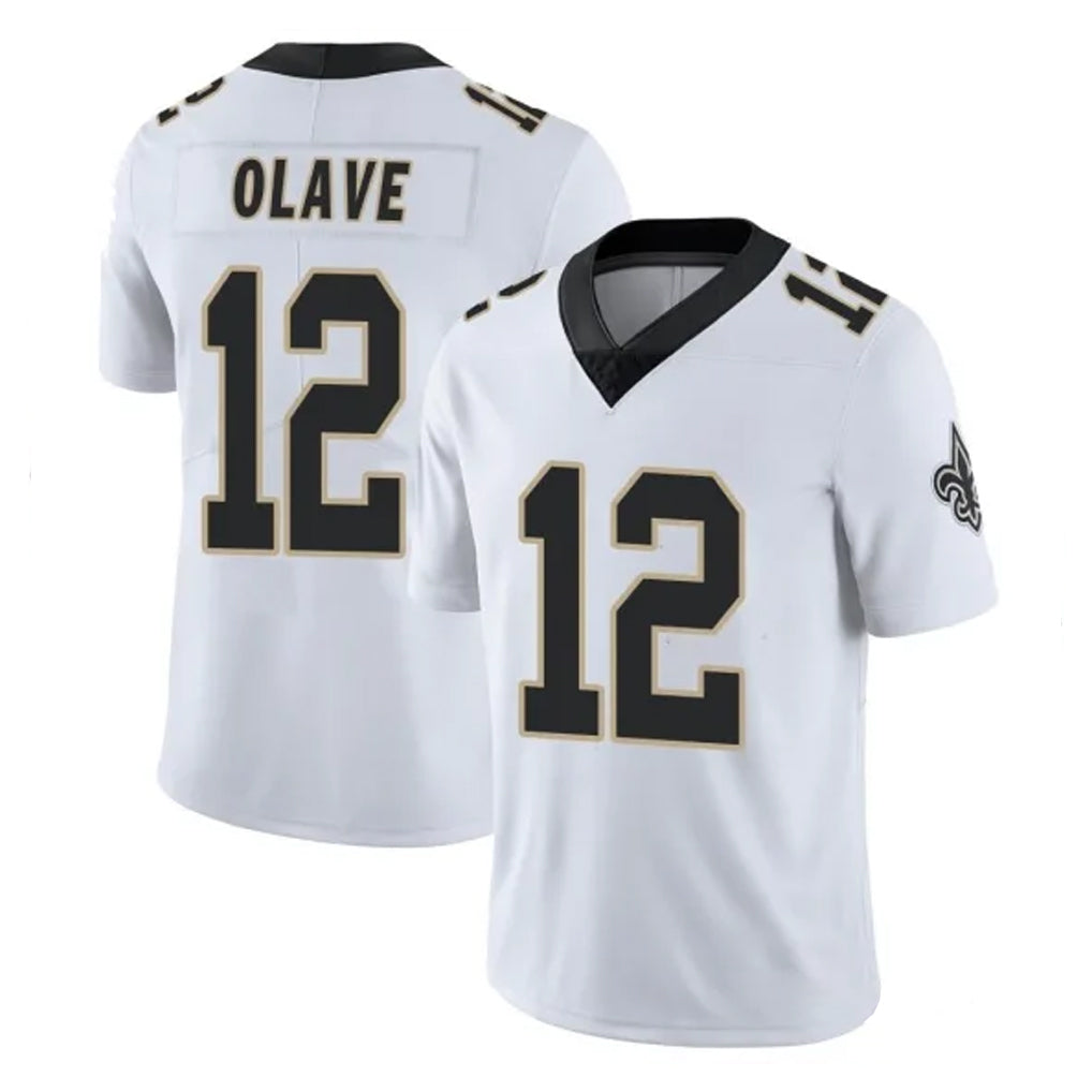 Kooe NO.Saints #12 Chris Olave Player White Limited Vapor Untouchable Home Game Stitched Jerseys