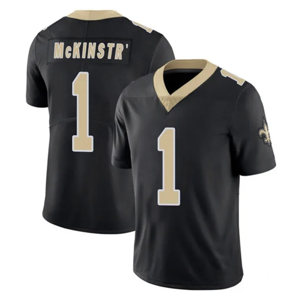 Kooe NO.Saints #1 Kool-Aid McKinstry Player Black Limited Vapor Untouchable Home Game Stitched Jerseys