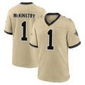 Kooe NO.Saints #1 Kool-Aid McKinstry Player Gold Home Game Stitched Jerseys
